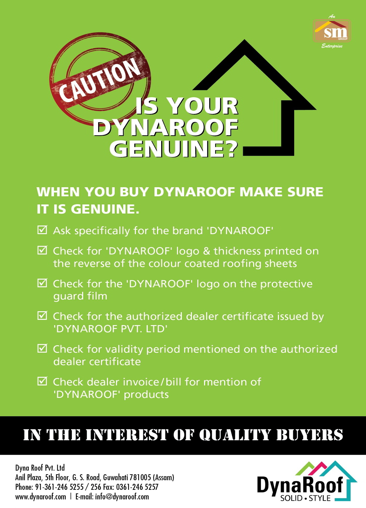 How To Buy Genuine DynaRoof
