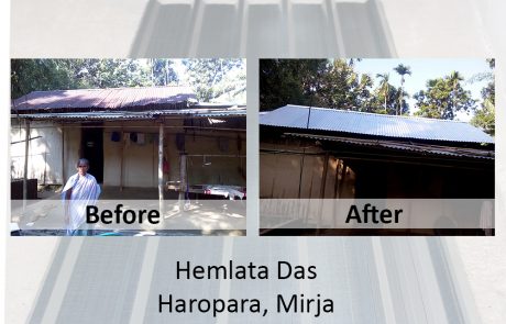 Our Land Our Roof before and after