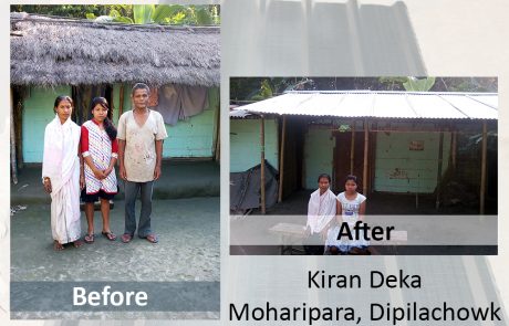 Our Land Our Roof before and after