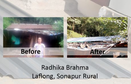 Our Land Our Roof before and after